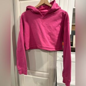 LULULEMON All Yours Cropped Hoodie in Sonic Pink